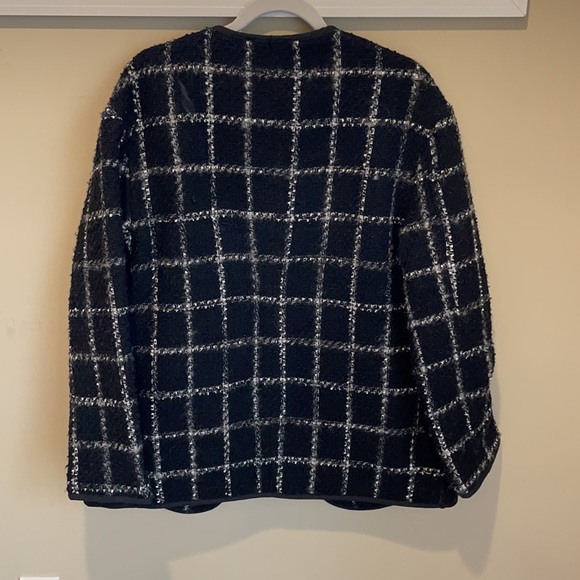 NWT✨ Tahari! Black and white wool blend blazer 🖤🤍 - Picture 2 of 5